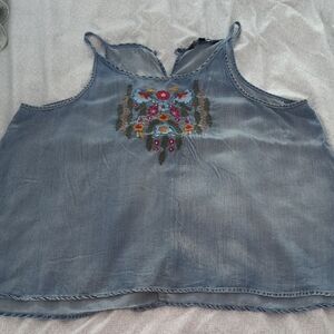 Velvet Heart Blue Denim Top